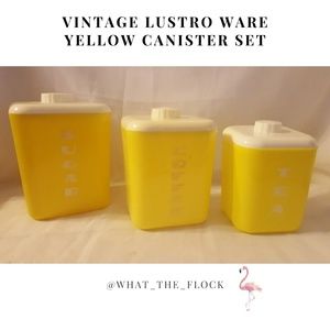 50's Lustro Ware Canister Set